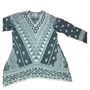 Johnny Was Dress Lace Embroidered